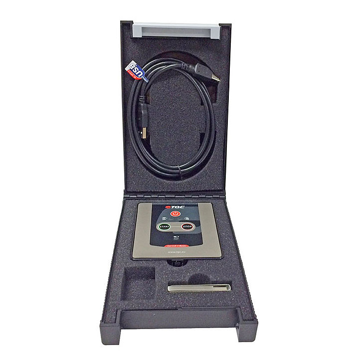 Datalogger CurveX - 3 Basic je uložený v robustném obalu